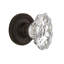 Crystal Chateau Interior Mortise Door Knob with Rope Rosette-707287968