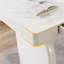 Bureau de direction 63 po avec tiroirs, bureau de luxe Moern