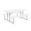 Table de pique-nique pliante 6 pi - Structure en acier, plateau et bancs en PEHD-802712137