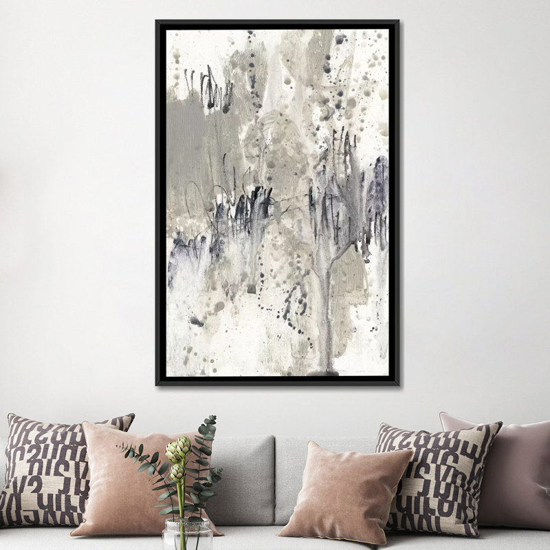 «Paynes Splash II», reproduction sur toile, H 26 po x l 18 po x P 1,5 po, Toile avec cadre noir, Pas de tapis