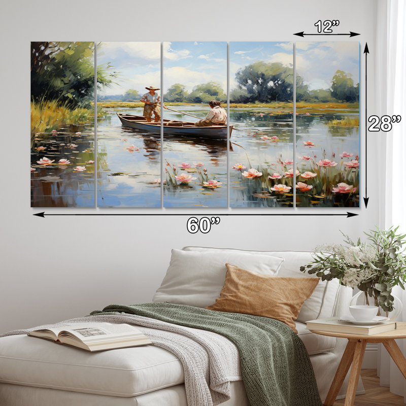 " The Pond At Montgeron " 5 - Pieces