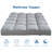Lovette 4" Plush Down Alternative Mattress Topper, Pillow Top Mattress Pad with Elastic Straps, OEKO-TEX® Certified-2136074848-2025101278