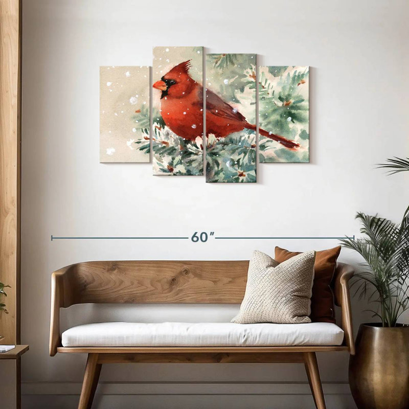 Brampt Cardinal Bird, 27" H x 43" W