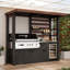 Armoire de cuisine d'extérieur en acier galvanisé de 103,3 po de largeur pour barbecue
