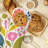 Floral Shapes Oven Mitt Cotton Twill