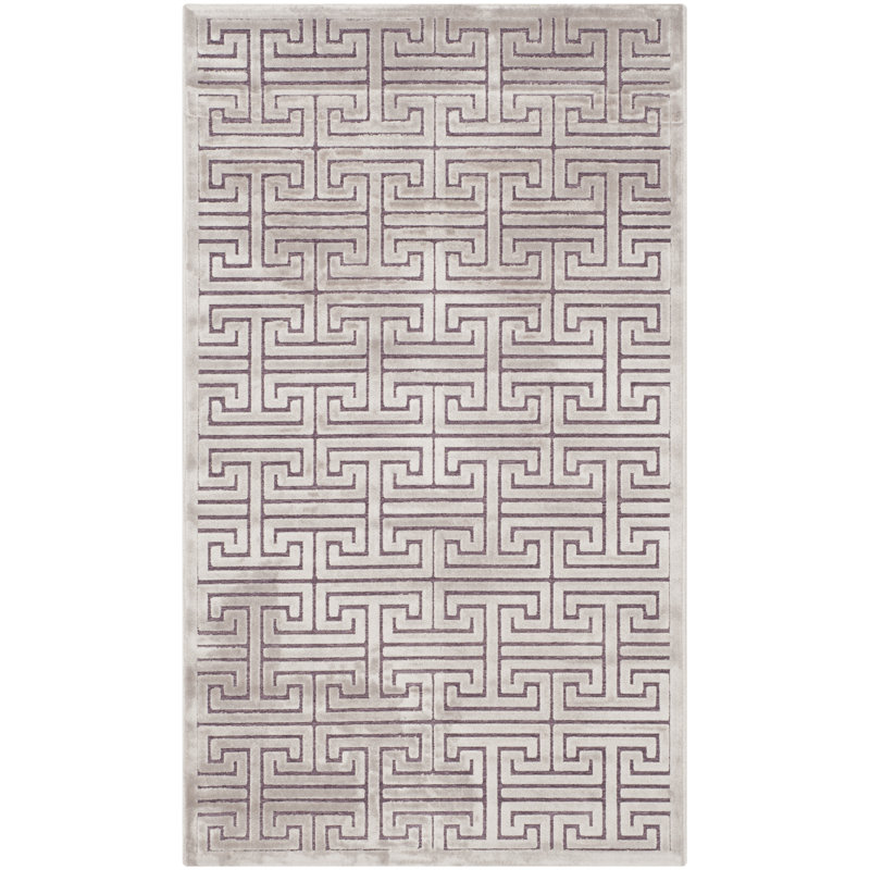 Tapis mauve en coton Richmond, Rectangle 3 pi x 5 pi
