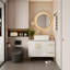 Ensemble de meuble-lavabo simple 36 po avec plateau en céramique 2 tiroirs Nourudin