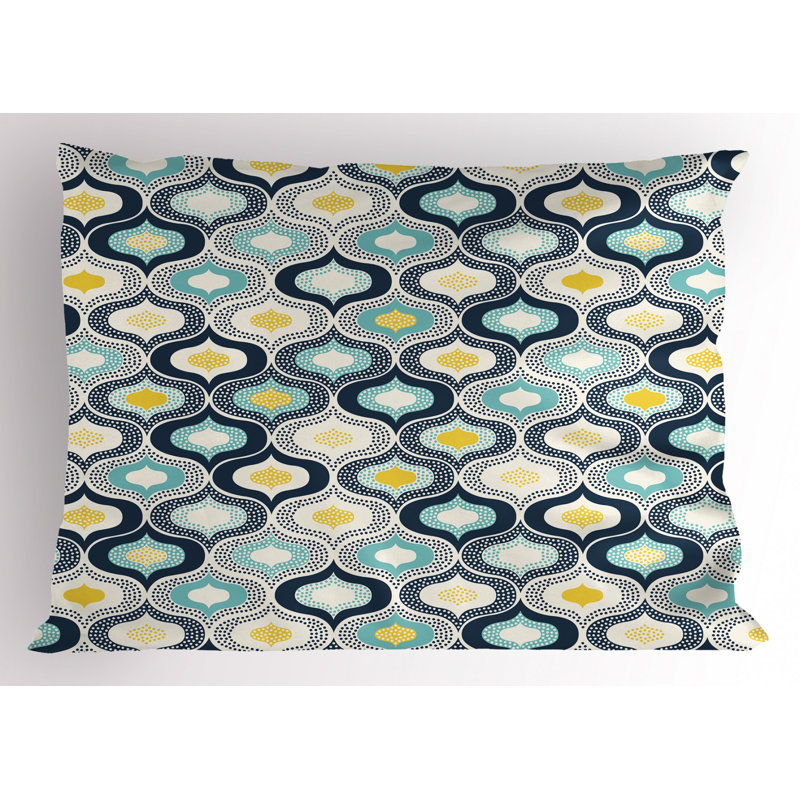 Dots Polyester Geometric Sham Set, Twin