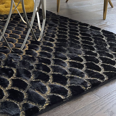 Tapis en fausse fourrure douce Lista