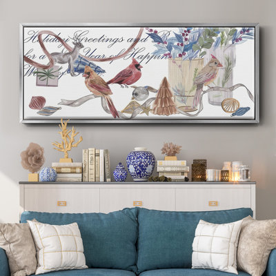 Oiseaux de neige II - toile encadrée