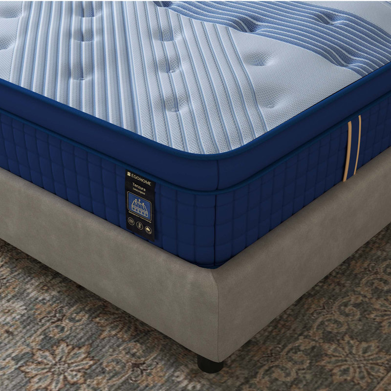  Matelas hybride mi-ferme 12 po EGOHome, Simple extra long, 12"