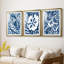 Brushik Beach Batik I - Impression sur mesure encadrée de qualité supérieure - 3 pièces-1349096381-1349096374