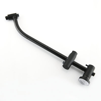 Stainless Steel Slide Bar Shower With Dual Heads, Matte Black, 1.8 Gpm, 7 Settings, Corrosion Black Bar, 2 Gpm Flow, Rain / Massage Spray Mode