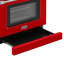 Cuisinière électrique professionnelle de 36 po avec panneau de commande inclinable Kostch, plaque de cuisson à 5 éléments, four à convection véritable de 6,2 pi³, friture à air et auto-nettoyage en rouge-129165305