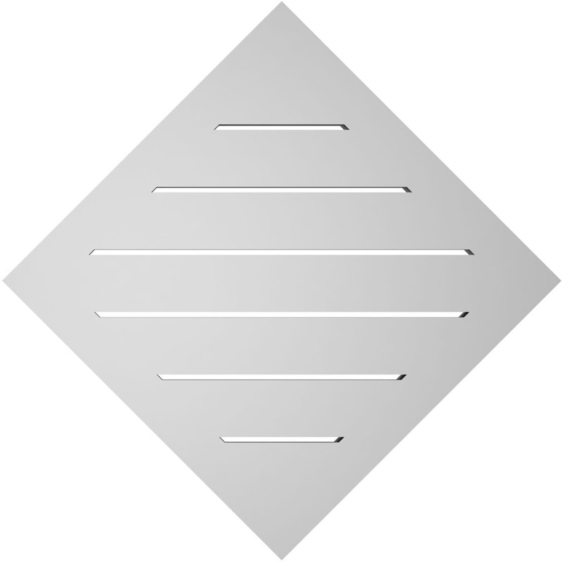 Évent à pignon fonctionnel en uréthane Diamond, H 26 po x l 26 po x P 1,5 po