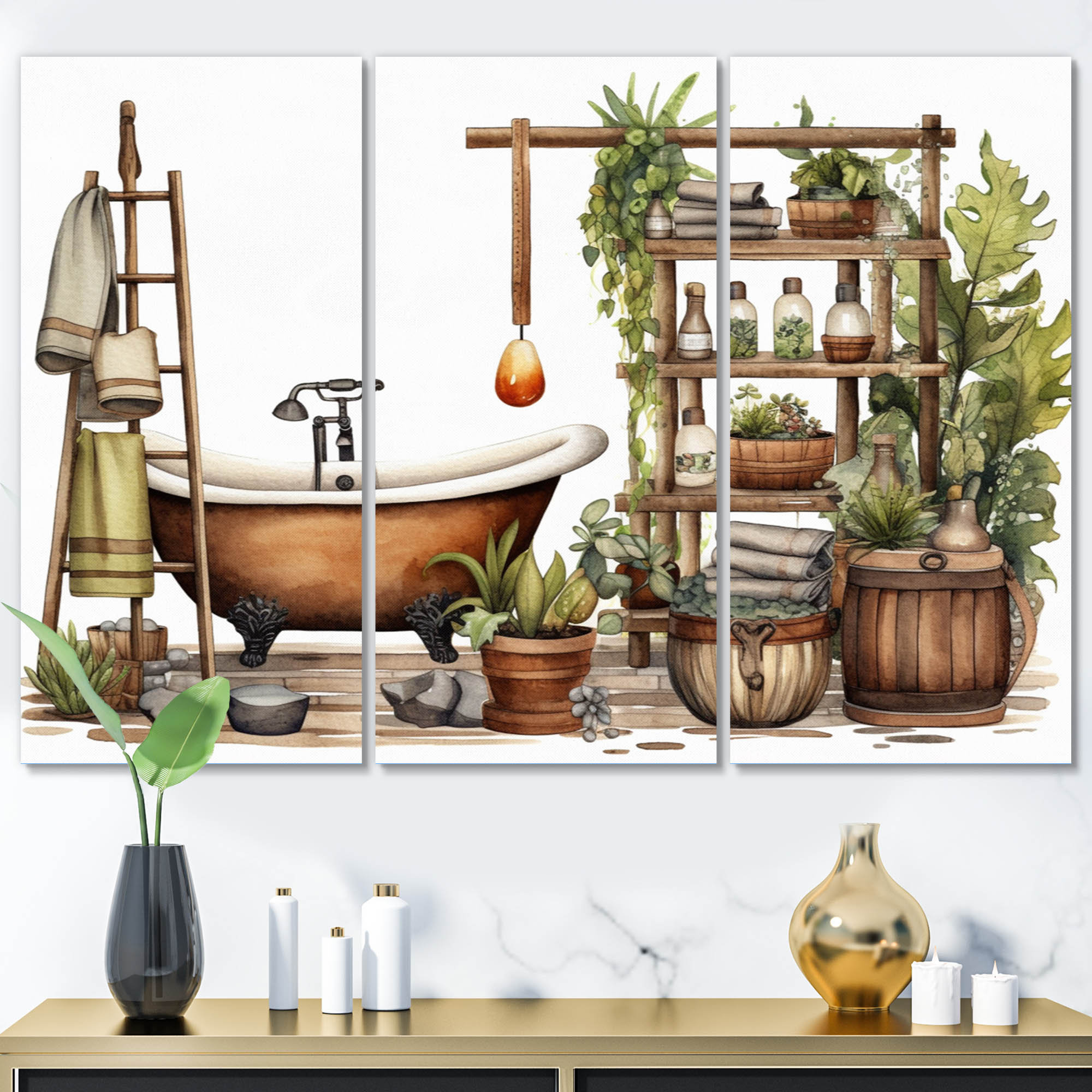 Bay Isle Home Natural Bathroom Decor XXII - Bathroom Metal Wall Decor ...