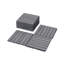 20 tuiles de terrasse à motif à rayures imbriquées, plancher carré en bois franc d'acacia gris clair 12 po x 12 po pour patio, banc, bord de piscine, ...-116657747