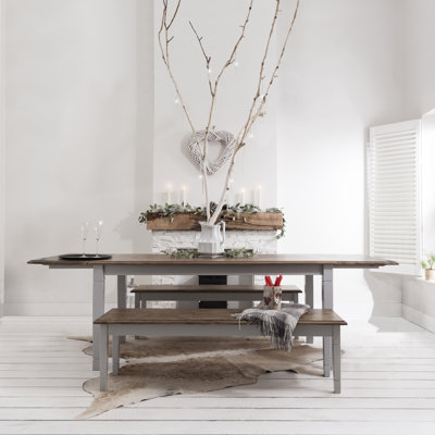 8 -Person Pine Solid Wood Dining Set