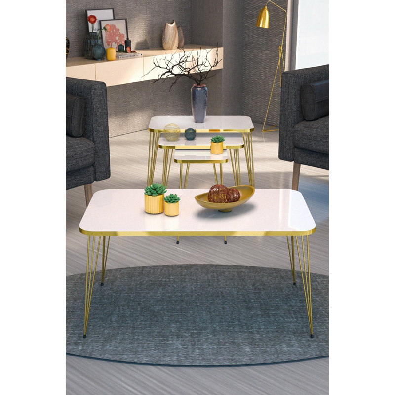 Zampa 35cm Console Table, White