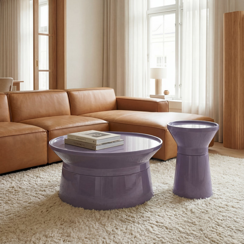 Sabine End Table, Purple