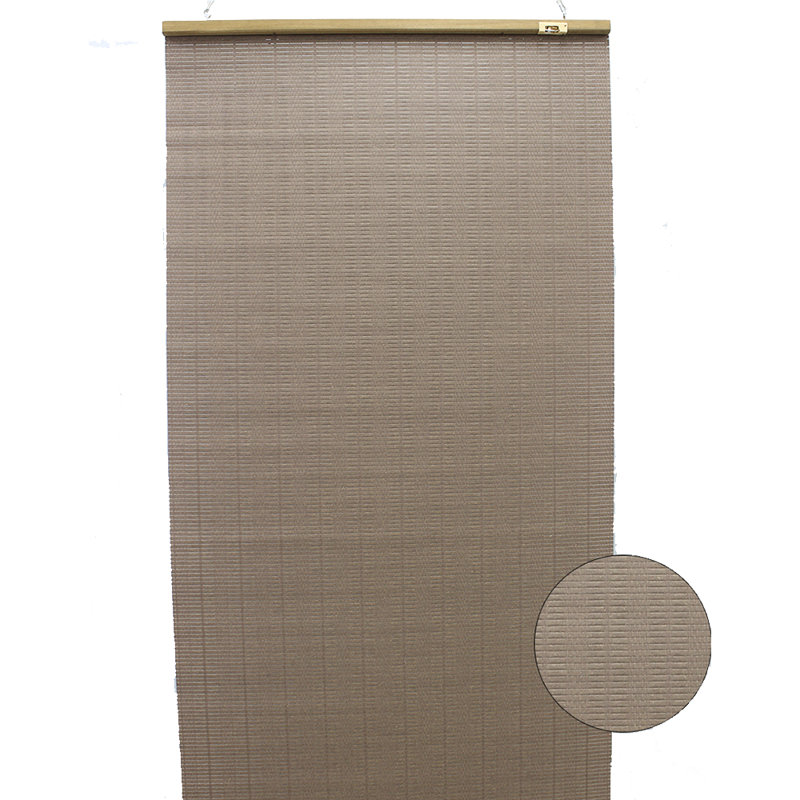 Cloison suspendue en papier tissé espresso, H 72 po x l 72 po x P 0,5 po, Brun