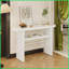 Table basse moderne et minimaliste avec rangement, blanc antique - capacité de 264 lb, facile à assembler pour le salon-116968974