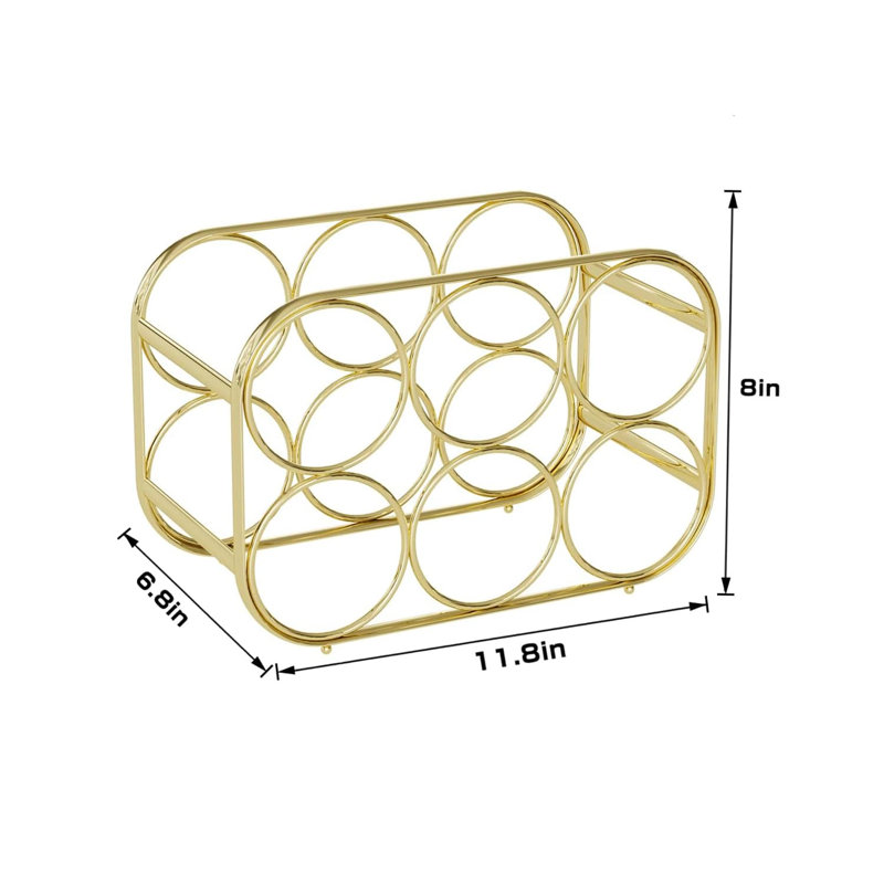 Bana Tabletop Wine Bottle Rack Gold