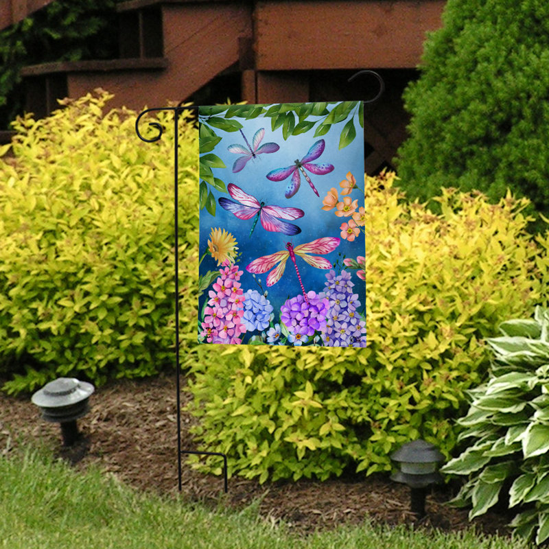 Drapeau de jardin libellules
