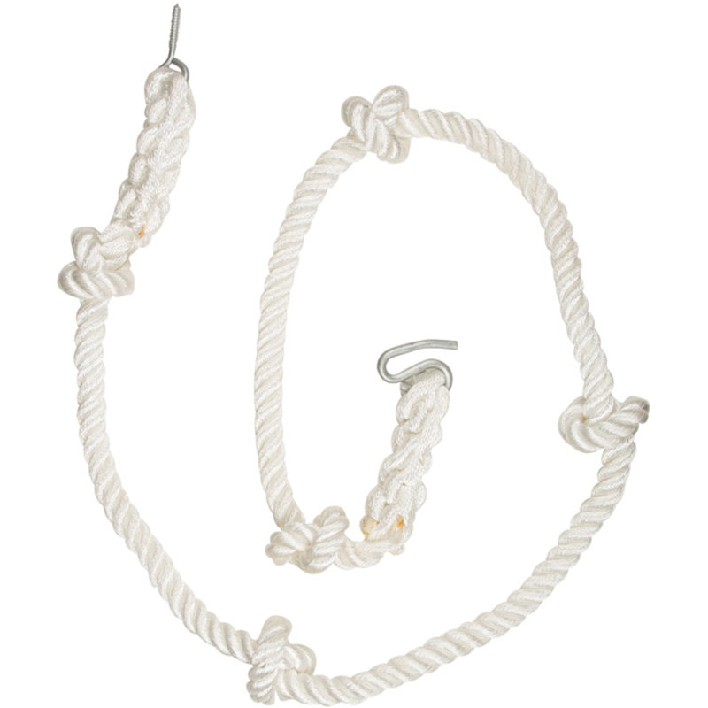 Corde d'escalade nouée, Blanc