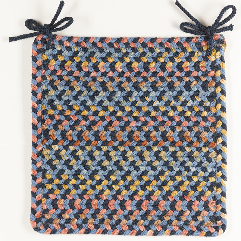 Outdoor 0.5'' Dining Chair Chair Pad, Indigo