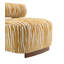 Chaise d'appoint de style contemporain avec dossier cylindrique, mousse haute densité et tissu rayé zébré pour le salon principal-1092925658