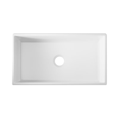 33'' L Single Bowl Fireclay Kitchen Sink