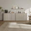 Buffet cannelé moderne à 2 portes et 3 tiroirs l 54,7 po avec tablettes réglables-1305847114-1283525479