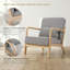 Upholstered Chenille Armchair-171008052