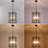 6 - Light Dimmable Lantern Rectangle Chandelier-799061083