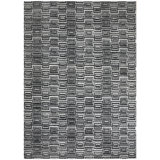 Geometric Area Rug in Navy