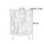 Armoire en bois massif de style Wabi-Sabi