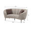 Ensemble de canapé rembourré beige 2 pièces