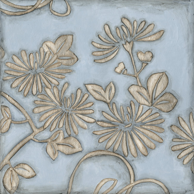 Silver Filigree IV by Megan Meagher - Wrapped Canvas Painting, 30cm H x 30cm W x 3.8cm D