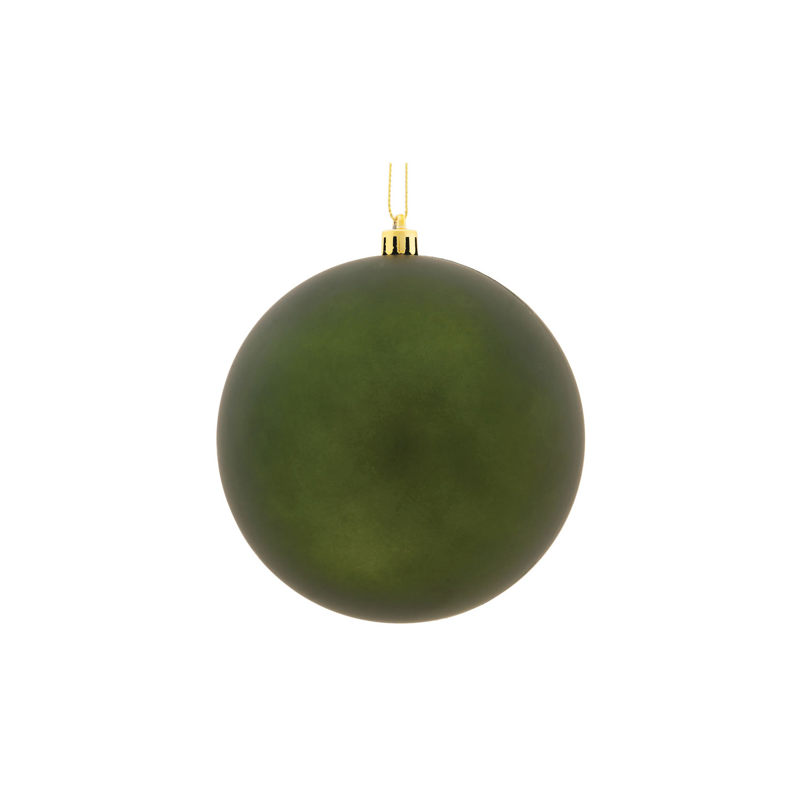Holiday Décor Ball Ornament, 3" H x 3" W x 3" D, Matte Moss Green