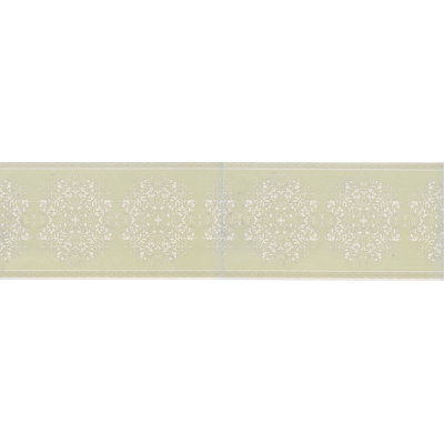 Bordure de papier peint 15 pi x l 7 po damassé scrolls Maryalice