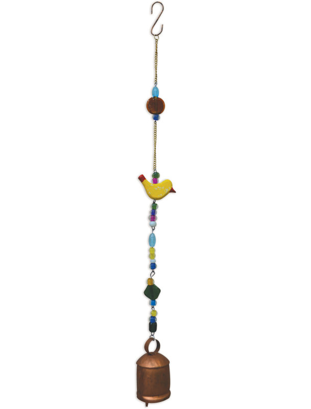 Cloche de l'Inde avec oiseau suspendu