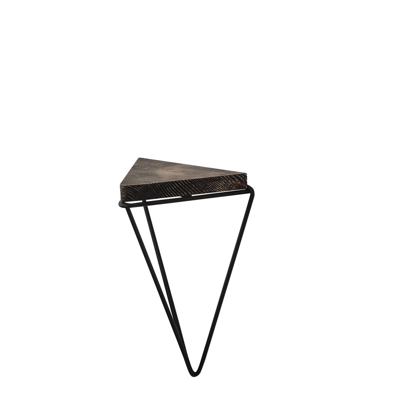 Triangle Spruce Solid Wood Accent Shelf