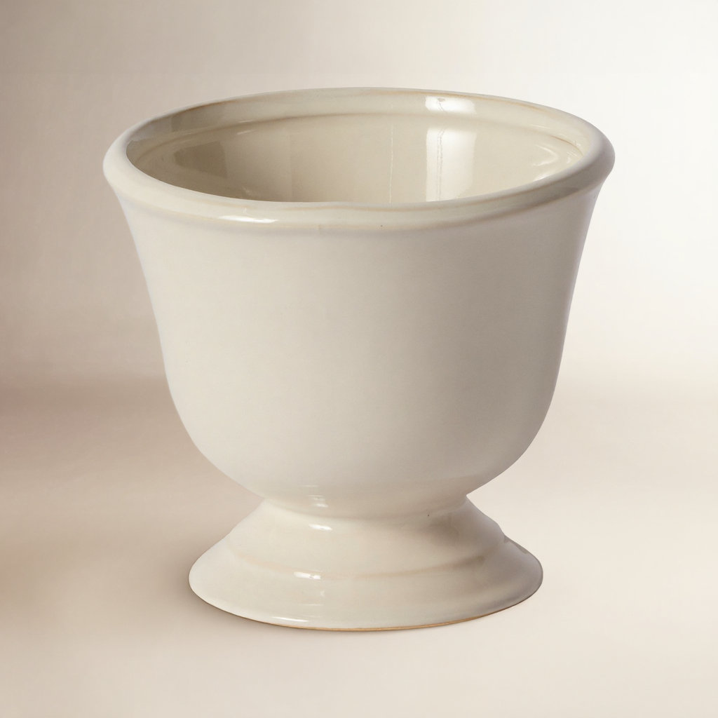 Kardi Ceramic Urn Planter, 5.5" H x 6" W x 6" D