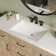 DeerValley 24" x 17" Rectangular Ceramic Undermount Bathroom Sink with Overflow