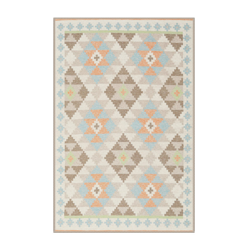 Tapis gris zone contemporaine, Rectangle 5 pi x 7 pi
