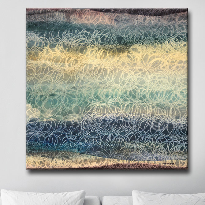 «Sea Levels» par Norman Wyatt, Jr - reproduction d'art sur toile tendue, H 30 x l 30 x P 1,5 po