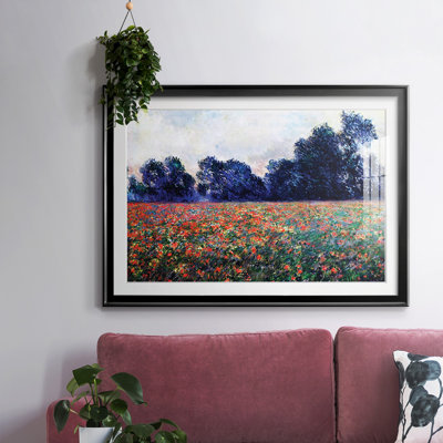 Coquelicots à Giverny, 1887, reproduction d'art sur papier