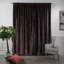 Blackout Thermal with Liner Extra Long & Extra Wide Shiny Velvet Decorative Curtain Panel-83540021-83540036