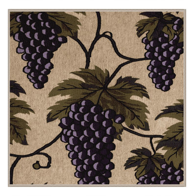  Tapis lavable avec raisins Concord